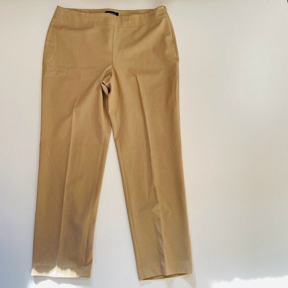 Talbots Pant Trouser Heritage Neutral Tan Straight Leg Business Classic Traditio - Picture 8 of 8